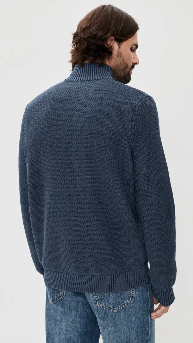 Faherty Sunwashed Dockside Quarter Button Sweater | Thumbnail 3 Faherty Sunwashed Dockside Quarter Button Sweater | Thumbnail 3