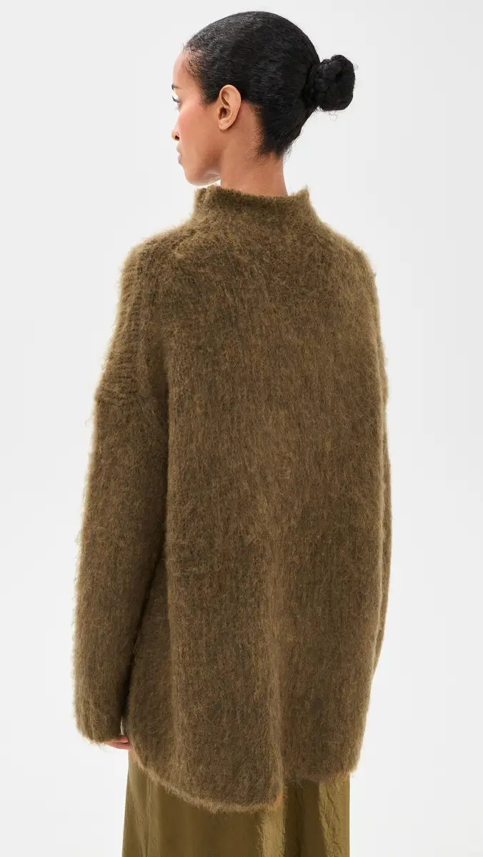 Vince Oversized Brushed Mock Neck Sweater | Thumbnail 3