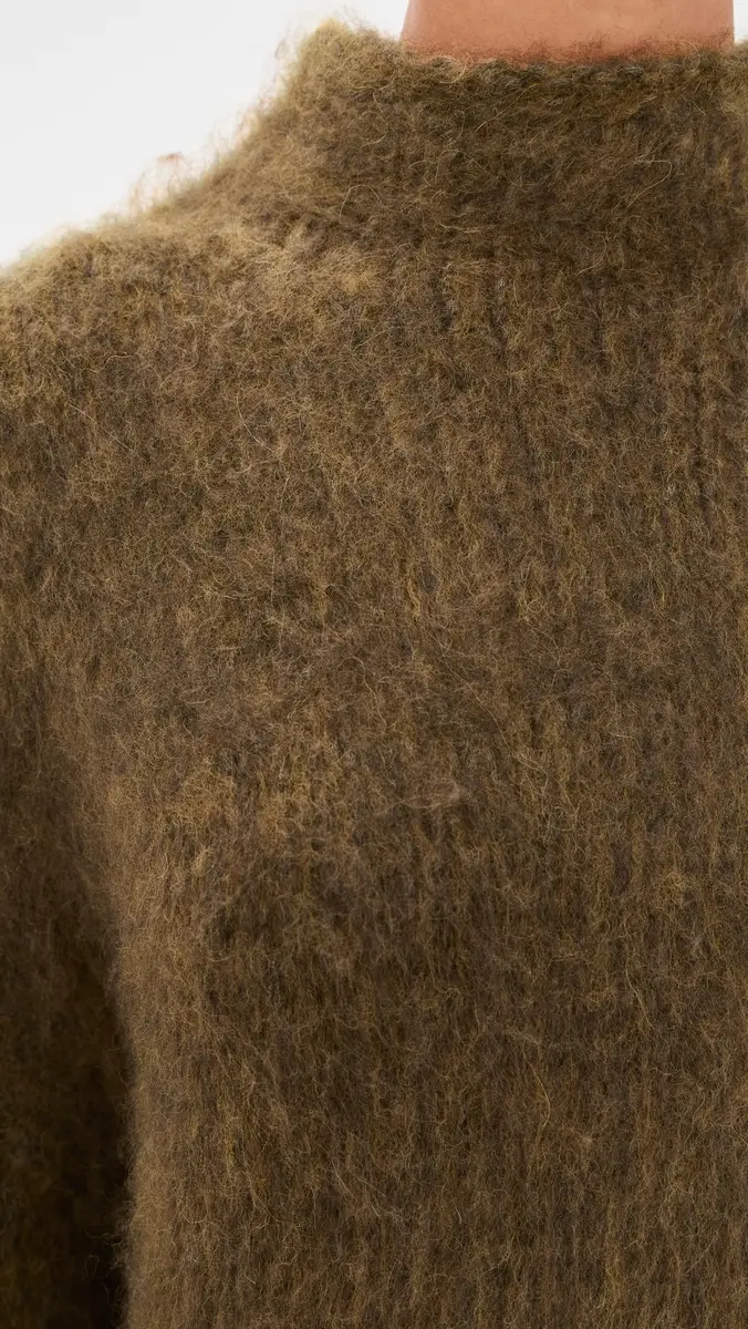 Vince Oversized Brushed Mock Neck Sweater | Thumbnail 6