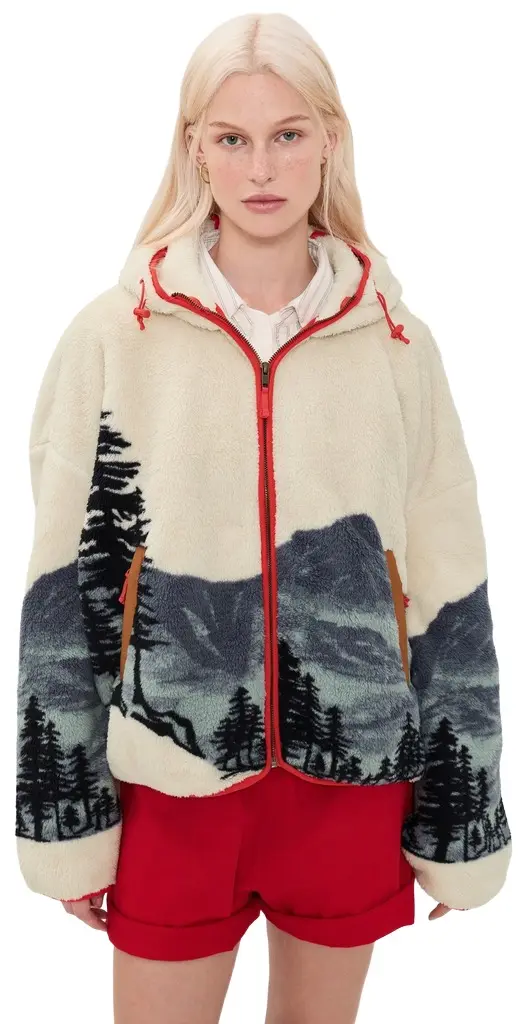 THE GREAT. Outdoors The Plush Horizon Full Zip Jacket