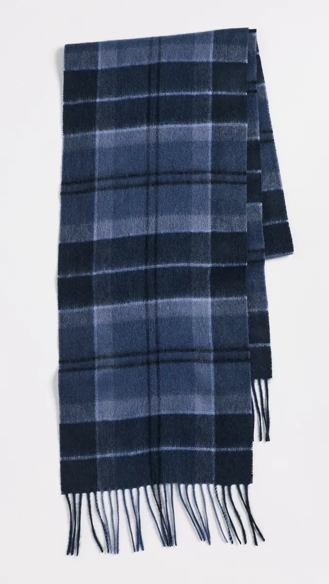 Barbour Mineral Tartan Wool Cashmere Scarf | Thumbnail 2