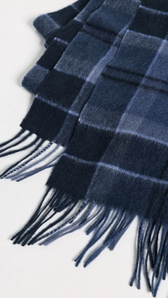 Barbour Mineral Tartan Wool Cashmere Scarf | Thumbnail 5