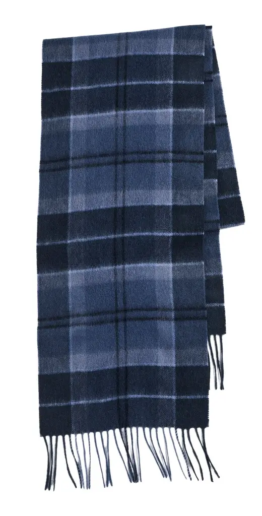 Mineral Tartan Wool Cashmere Scarf Mineral Tartan Wool Cashmere Scarf