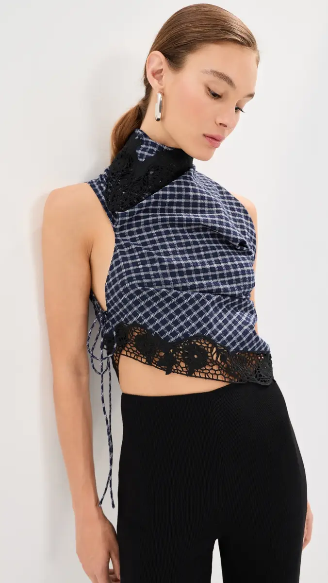 Christopher Esber Embroidered Handkerchief Envelope Scarf Top | Thumbnail 2 Christopher Esber Embroidered Handkerchief Envelope Scarf Top | Thumbnail 2