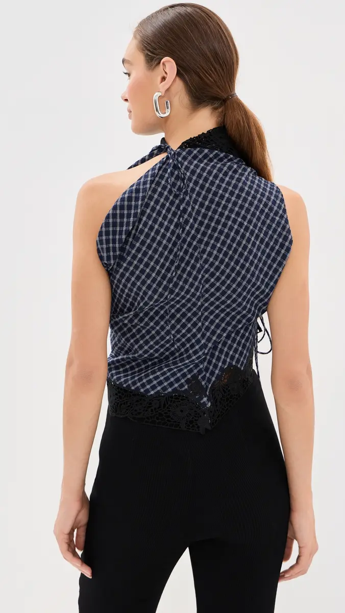 Christopher Esber Embroidered Handkerchief Envelope Scarf Top | Thumbnail 3 Christopher Esber Embroidered Handkerchief Envelope Scarf Top | Thumbnail 3