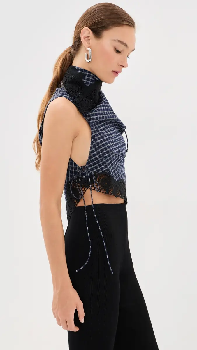 Christopher Esber Embroidered Handkerchief Envelope Scarf Top | Thumbnail 4 Christopher Esber Embroidered Handkerchief Envelope Scarf Top | Thumbnail 4