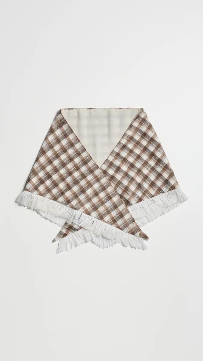 Lele Sadoughi Plaid Triangle Scarf | Thumbnail 2 Lele Sadoughi Plaid Triangle Scarf | Thumbnail 2