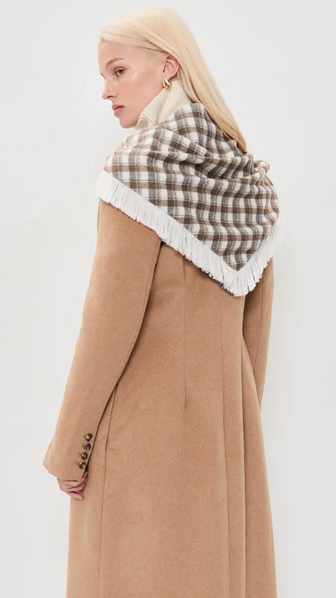 Lele Sadoughi Plaid Triangle Scarf | Thumbnail 4 Lele Sadoughi Plaid Triangle Scarf | Thumbnail 4