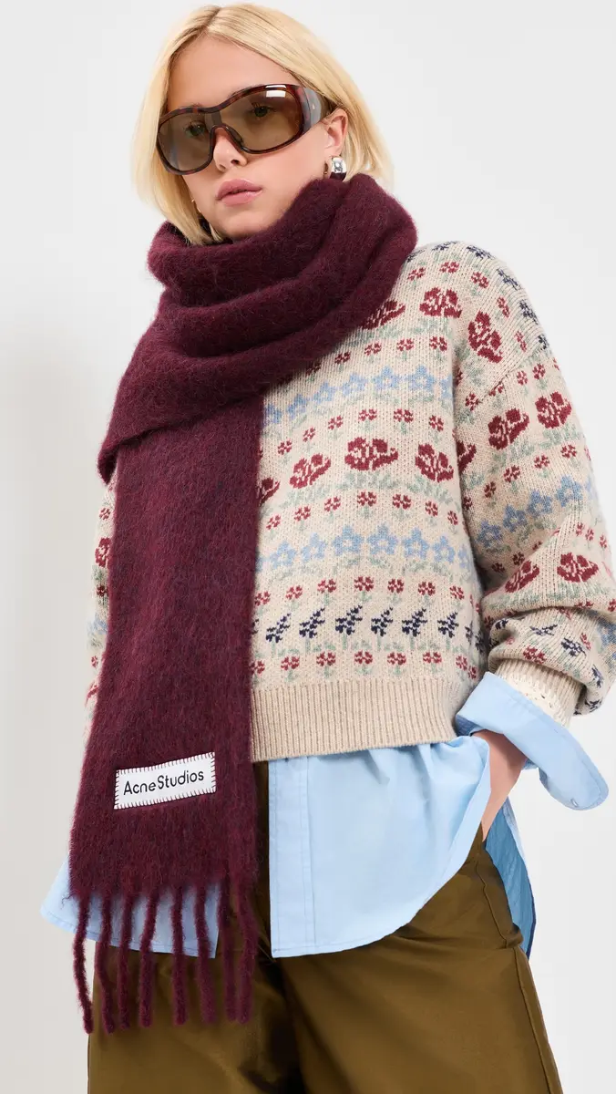 Acne Studios Vally Skinny Scarf | Thumbnail 3 Acne Studios Vally Skinny Scarf | Thumbnail 3