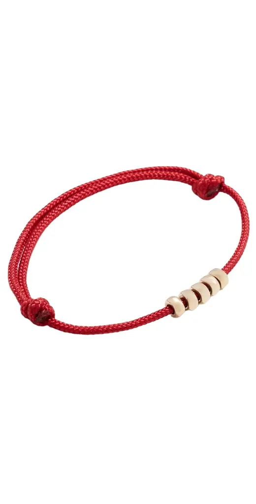 Zoë Chicco 14k Gold Rondelle Bead Paracord Bracelet