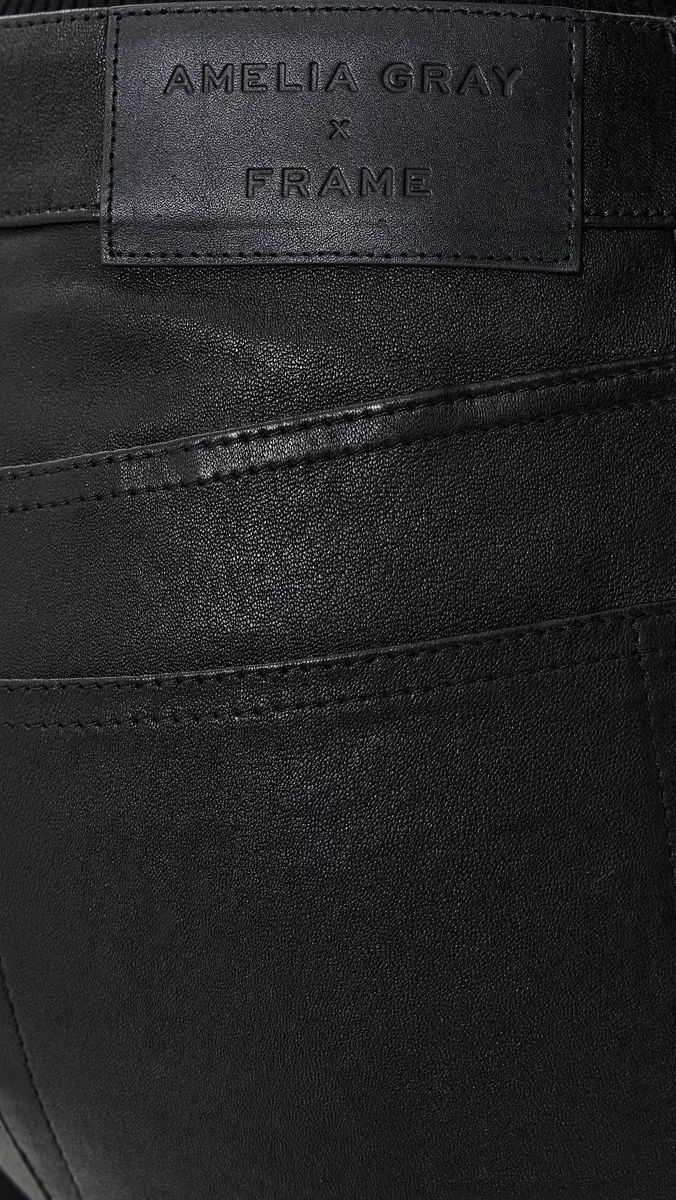 Frame The Leather Gray Jeans | Thumbnail 6 Frame The Leather Gray Jeans | Thumbnail 6