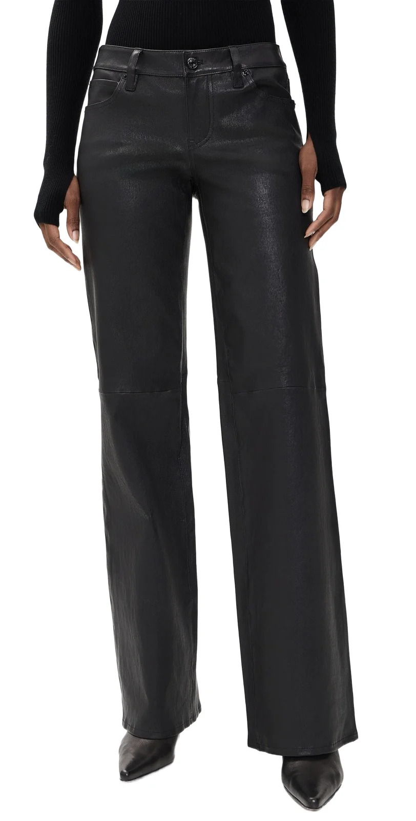 Frame The Leather Gray Jeans