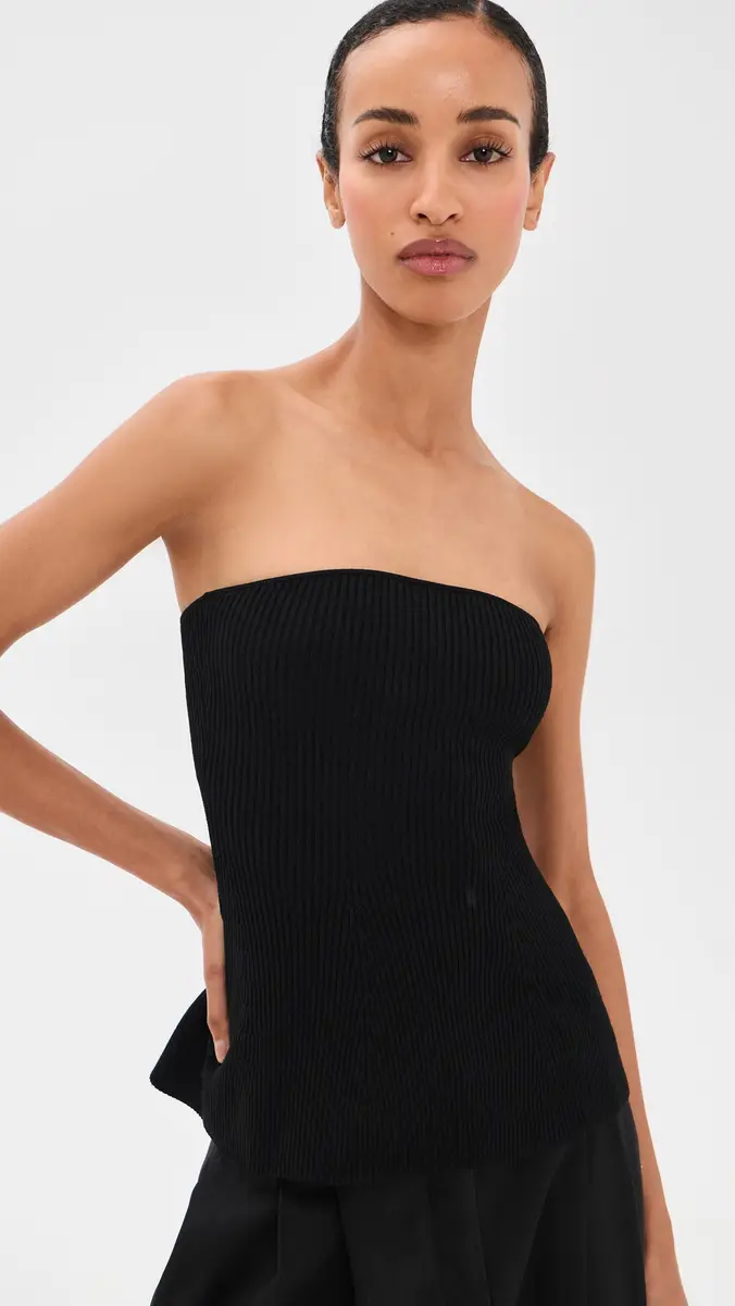 Sold Out NYC The Soire Strapless Top in Black Black | Thumbnail 2 Sold Out NYC The Soire Strapless Top in Black Black | Thumbnail 2