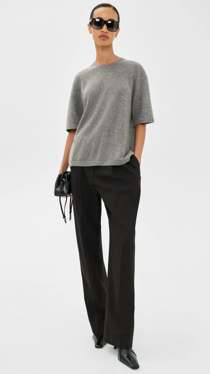 Sold Out NYC The Cashmere Oversized Tee in Heather Smoke Heather Smoke | Thumbnail 5 Sold Out NYC The Cashmere Oversized Tee in Heather Smoke Heather Smoke | Thumbnail 5