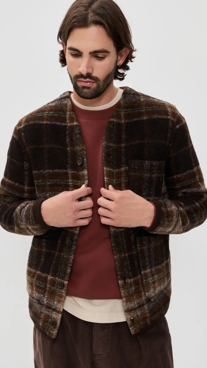UNIVERSAL WORKS Pino Wool Fleece Cardigan | Thumbnail 3