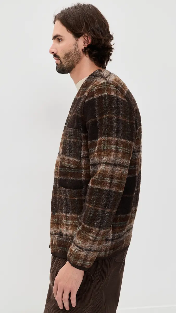 UNIVERSAL WORKS Pino Wool Fleece Cardigan | Thumbnail 5