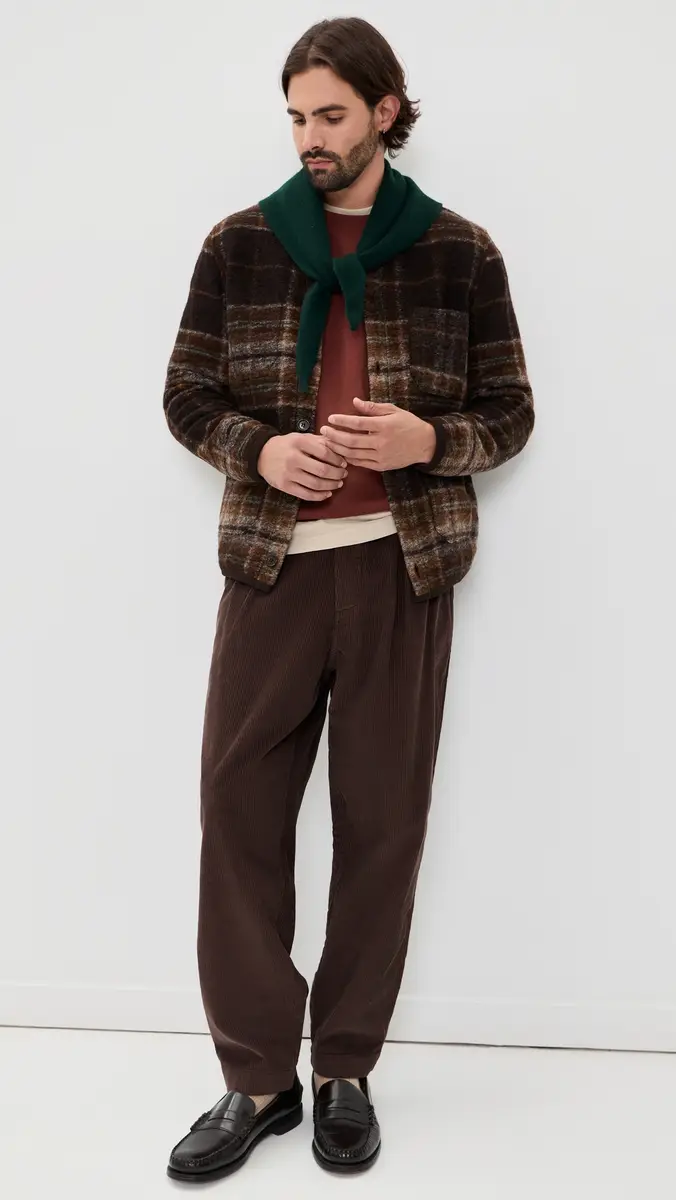UNIVERSAL WORKS Pino Wool Fleece Cardigan | Thumbnail 6
