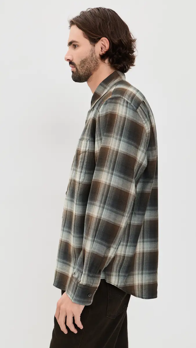 Madewell Teamkit Flannel Button Up Work Shirt | Thumbnail 4