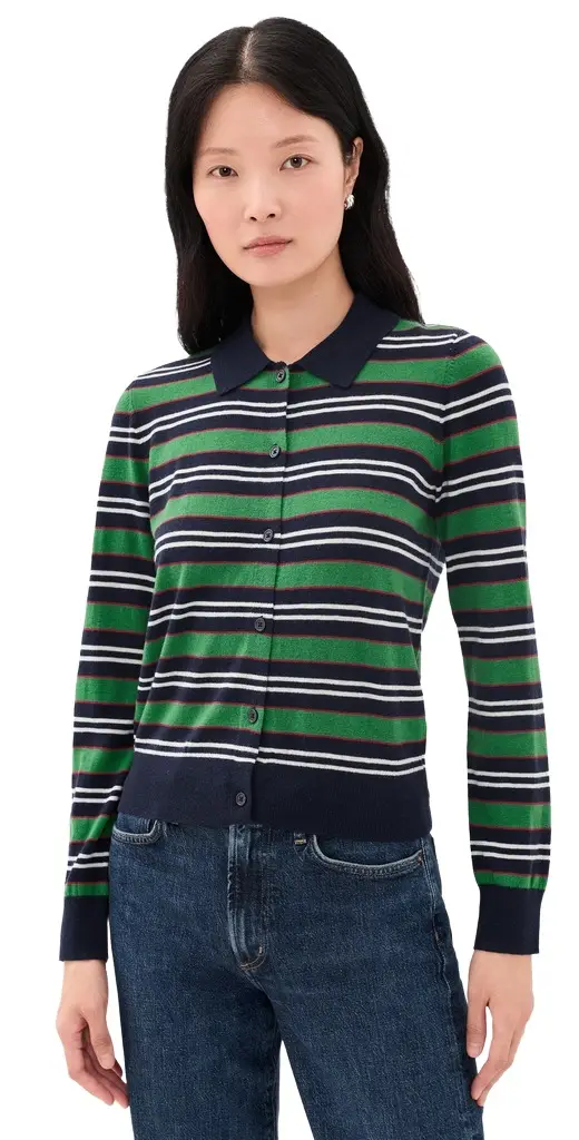 Pistola Lyvia Long Sleeve Merino Polo Cardigan