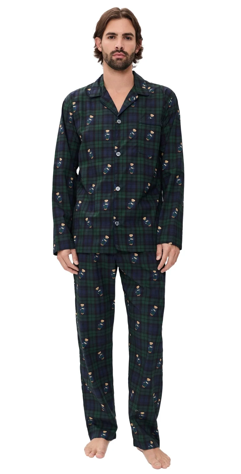 Woven Bear Pajama Set
