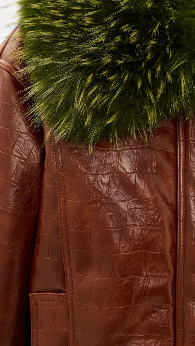 Essentiel Antwerp Kabuki Faux Leather Bomber Jacket | Thumbnail 6 Essentiel Antwerp Kabuki Faux Leather Bomber Jacket | Thumbnail 6