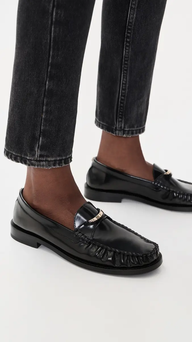 Anine Bing Amoc Leather Loafers | Thumbnail 3