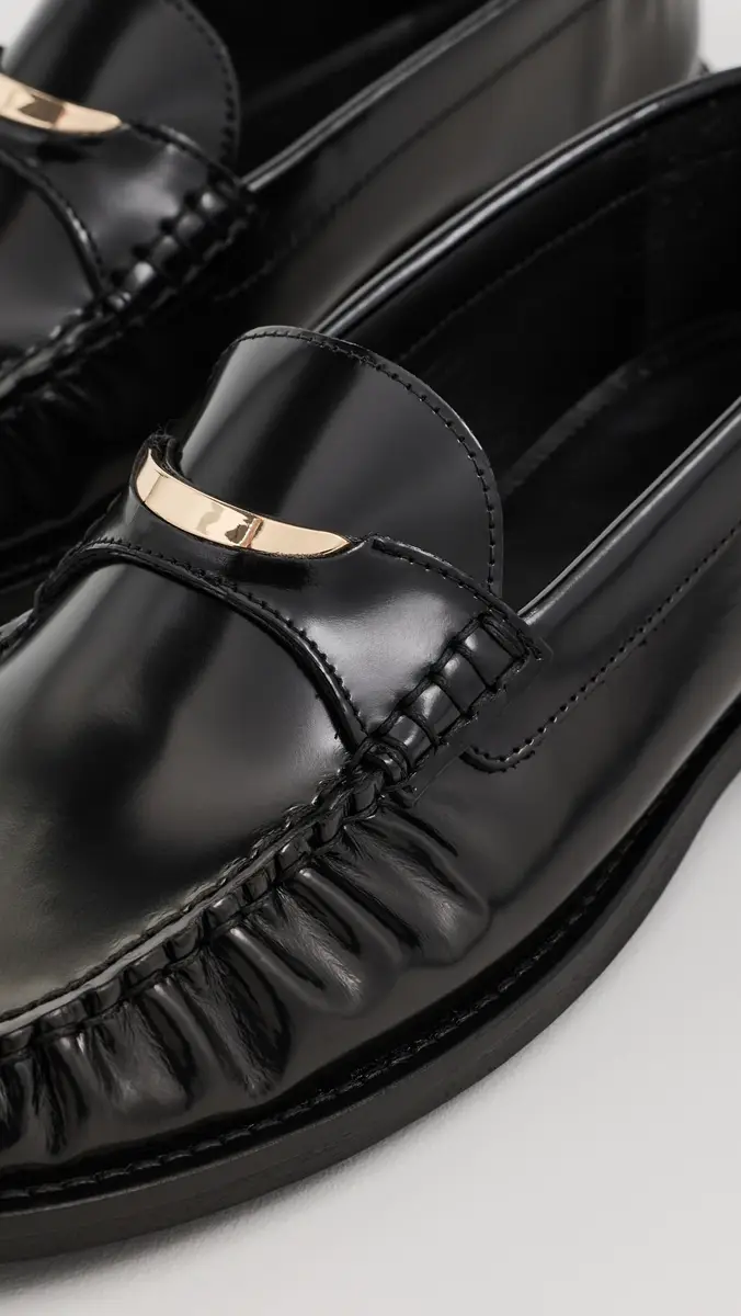 Anine Bing Amoc Leather Loafers | Thumbnail 6
