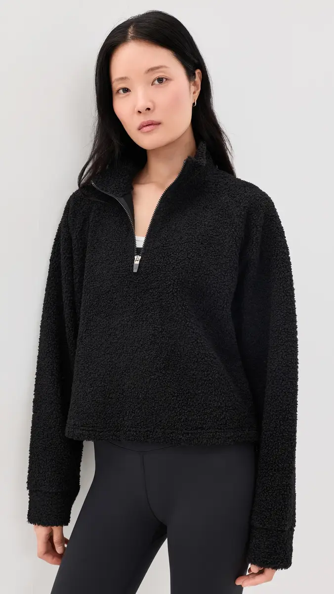 Year of Ours Lucia Quarter Zip Sherpa Pullover | Thumbnail 2 Year of Ours Lucia Quarter Zip Sherpa Pullover | Thumbnail 2