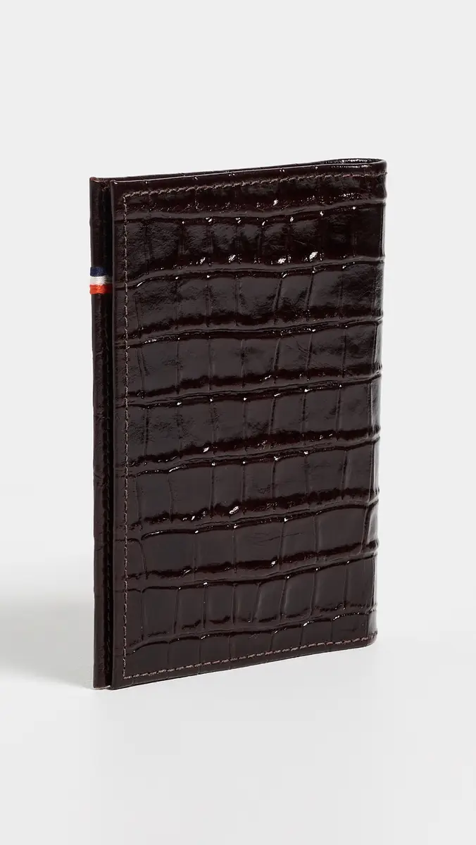 Clare V. Clare V. Roma Croco Passport Sleeve | Thumbnail 3 Clare V. Clare V. Roma Croco Passport Sleeve | Thumbnail 3