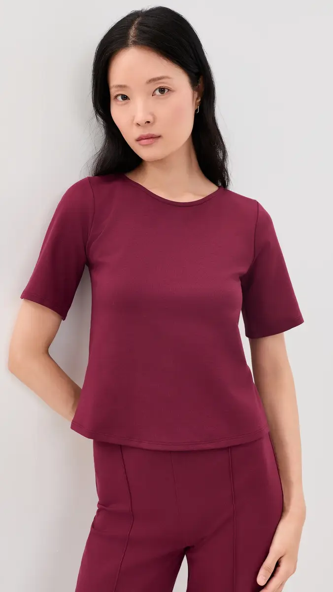 Ripley Rader Ponte Knit Short Sleeve Tee | Thumbnail 2 Ripley Rader Ponte Knit Short Sleeve Tee | Thumbnail 2