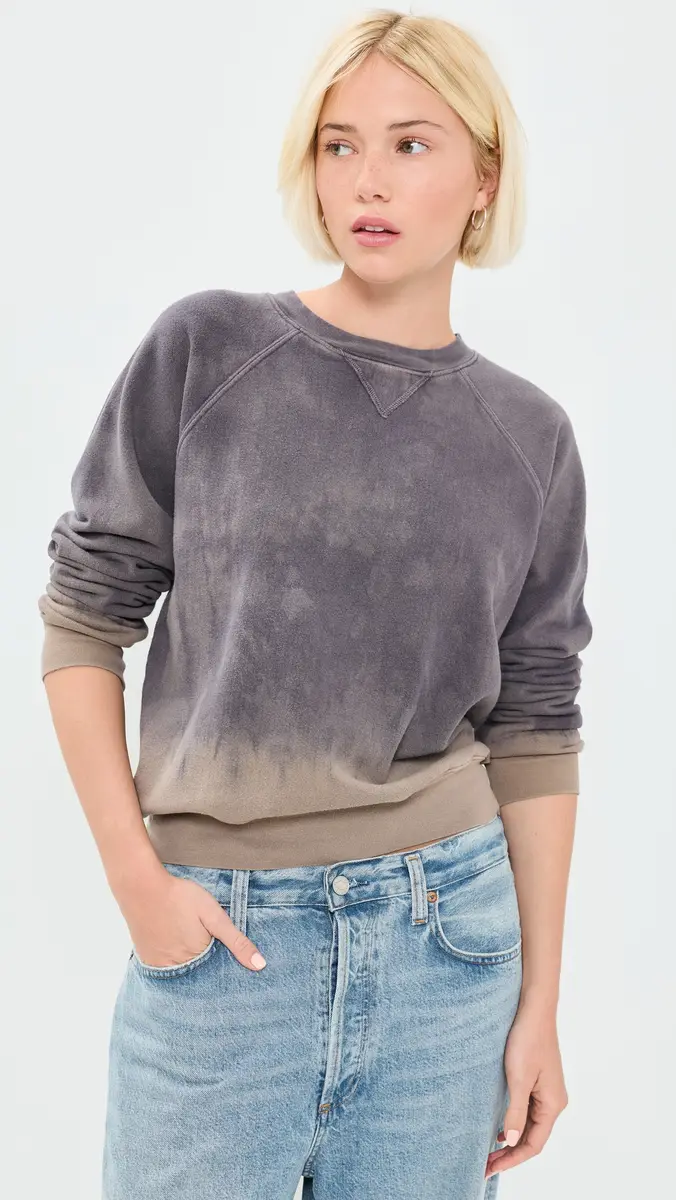 B SIDES Dip Dye Crew Neck Sweatshirt | Thumbnail 2 B SIDES Dip Dye Crew Neck Sweatshirt | Thumbnail 2