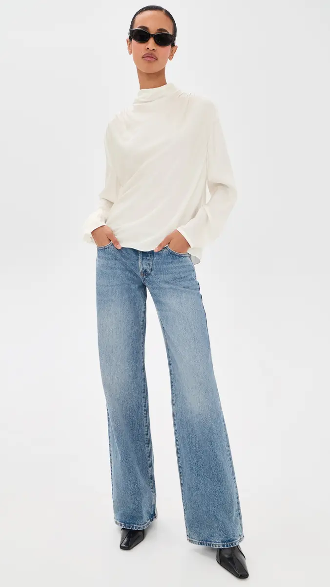 Vince Draped Cowl Neck Silk Blouse | Thumbnail 5 Vince Draped Cowl Neck Silk Blouse | Thumbnail 5