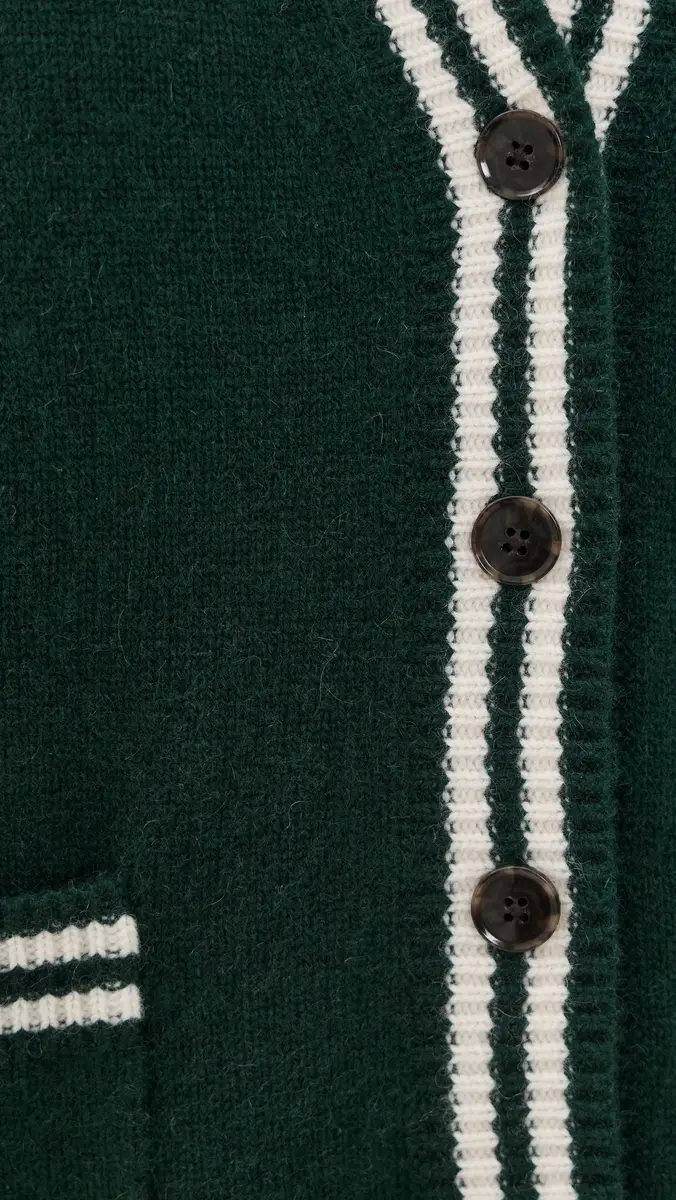 White + Warren Cashmere Varsity Cardigan | Thumbnail 6 White + Warren Cashmere Varsity Cardigan | Thumbnail 6