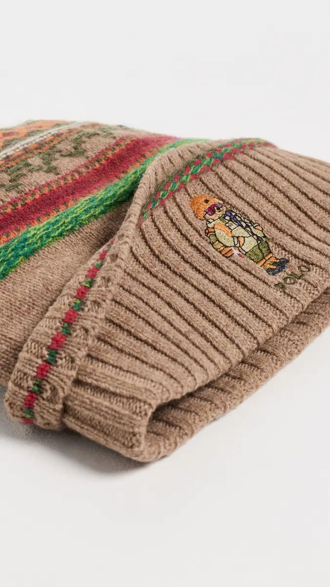 Polo Ralph Lauren Fair Isle Red Rocks Bear Beanie | Thumbnail 4 Polo Ralph Lauren Fair Isle Red Rocks Bear Beanie | Thumbnail 4