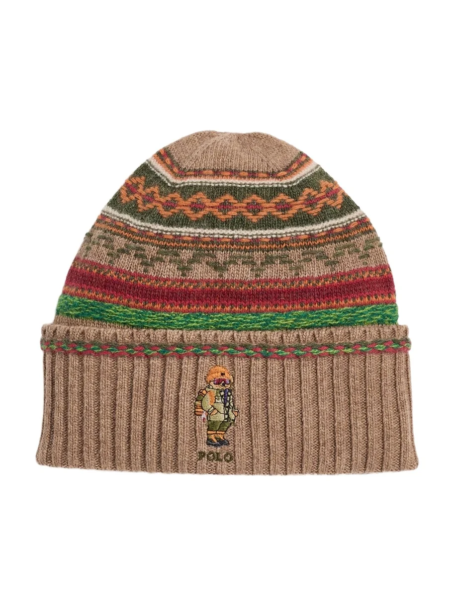 Fair Isle Red Rocks Bear Beanie Fair Isle Red Rocks Bear Beanie