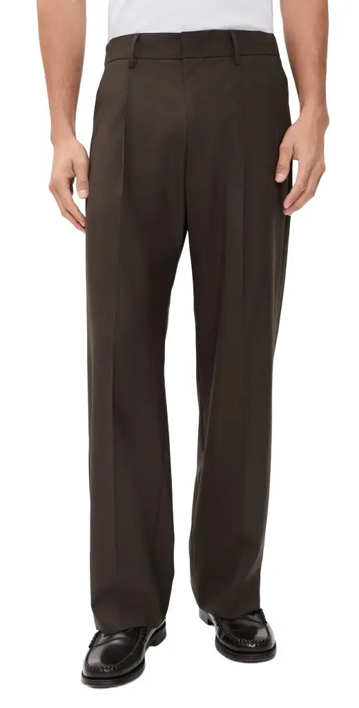 NN07 Kay Relaxed Pleated Wool Trousers