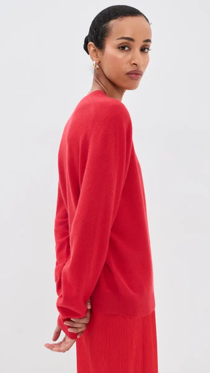 Tibi Cashmere Crew Neck Sweater | Thumbnail 4 Tibi Cashmere Crew Neck Sweater | Thumbnail 4