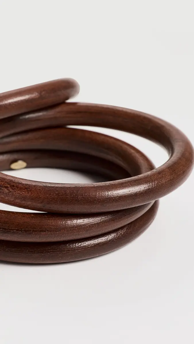 KENNETH JAY LANE 4 Round Wood Bangle Bracelets | Thumbnail 5 KENNETH JAY LANE 4 Round Wood Bangle Bracelets | Thumbnail 5