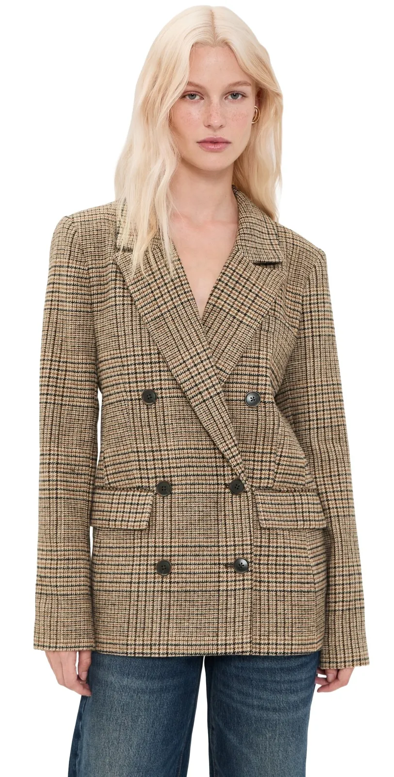 GOOD AMERICAN The Oversized Double Breasted Blazer