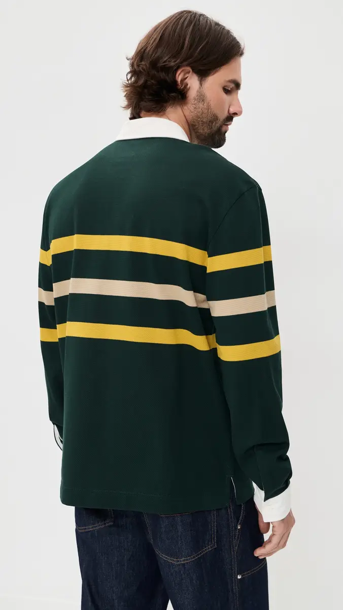 Lacoste Striped Rugby Shirt | Thumbnail 3