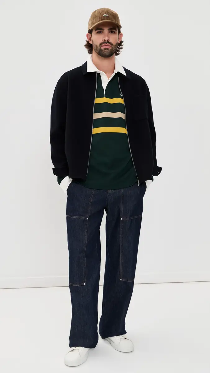 Lacoste Striped Rugby Shirt | Thumbnail 5