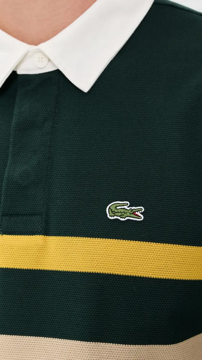 Lacoste Striped Rugby Shirt | Thumbnail 6