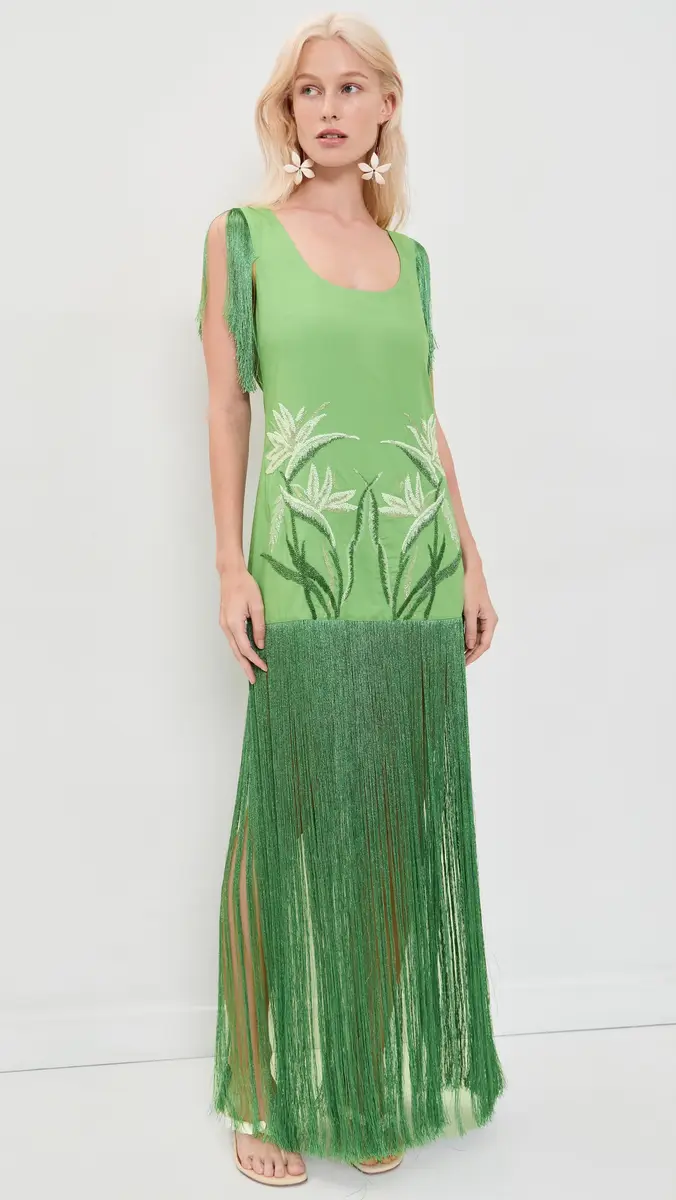 Yellow The Label Kyla Fringe Dress | Thumbnail 2 Yellow The Label Kyla Fringe Dress | Thumbnail 2