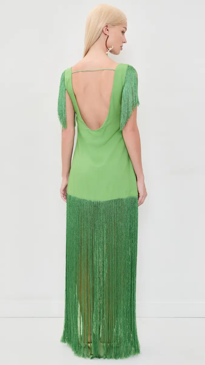 Yellow The Label Kyla Fringe Dress | Thumbnail 3 Yellow The Label Kyla Fringe Dress | Thumbnail 3