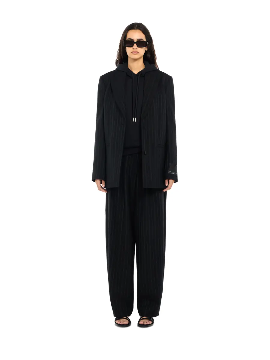 Off-White Pinstripe Tomboy Blazer | Thumbnail 2 Off-White Pinstripe Tomboy Blazer | Thumbnail 2