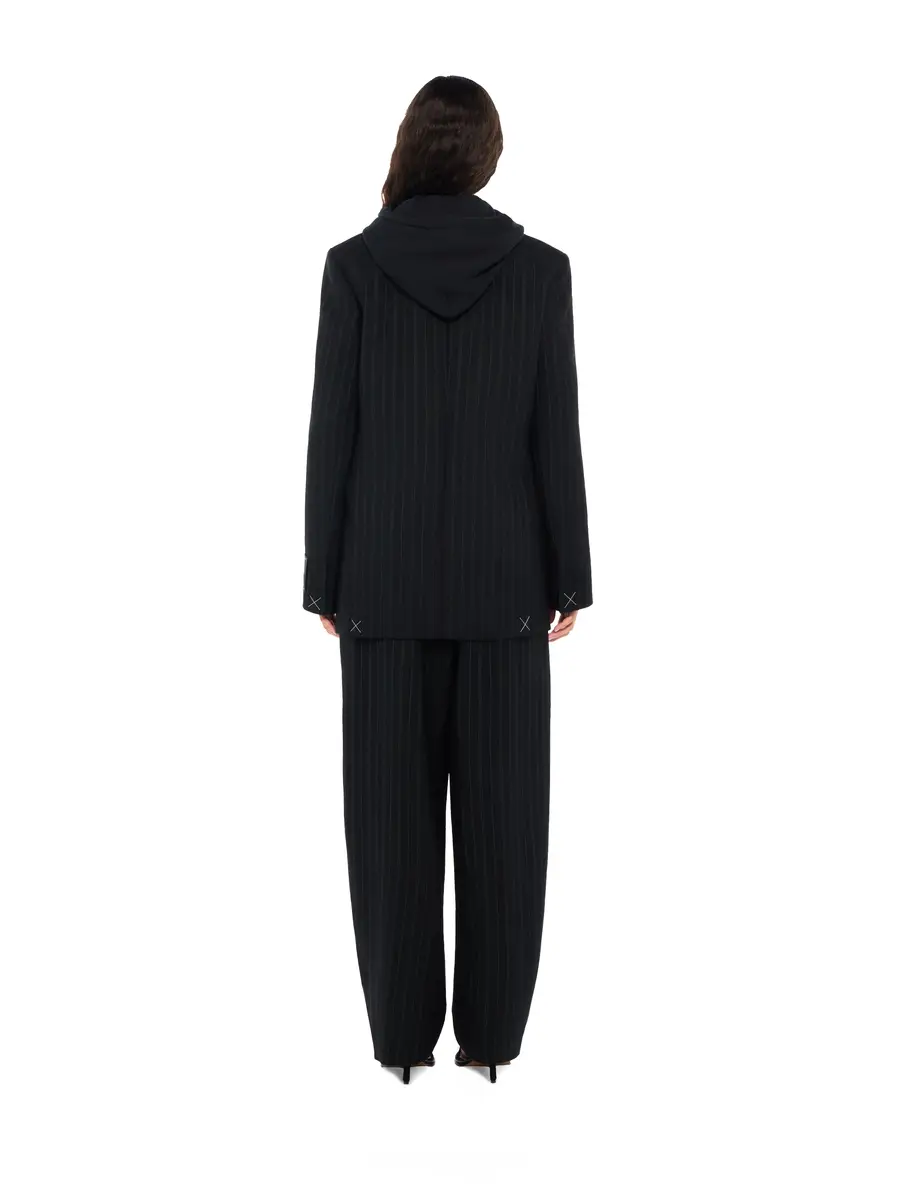 Off-White Pinstripe Tomboy Blazer | Thumbnail 4 Off-White Pinstripe Tomboy Blazer | Thumbnail 4