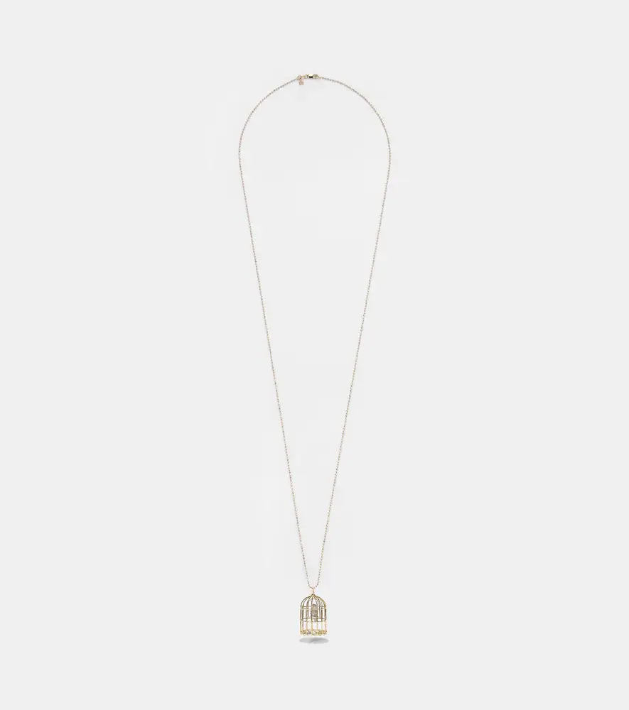 Albert Large 14kt yellow and white gold necklace with diamonds Albert Large 14kt yellow and white gold necklace with diamonds