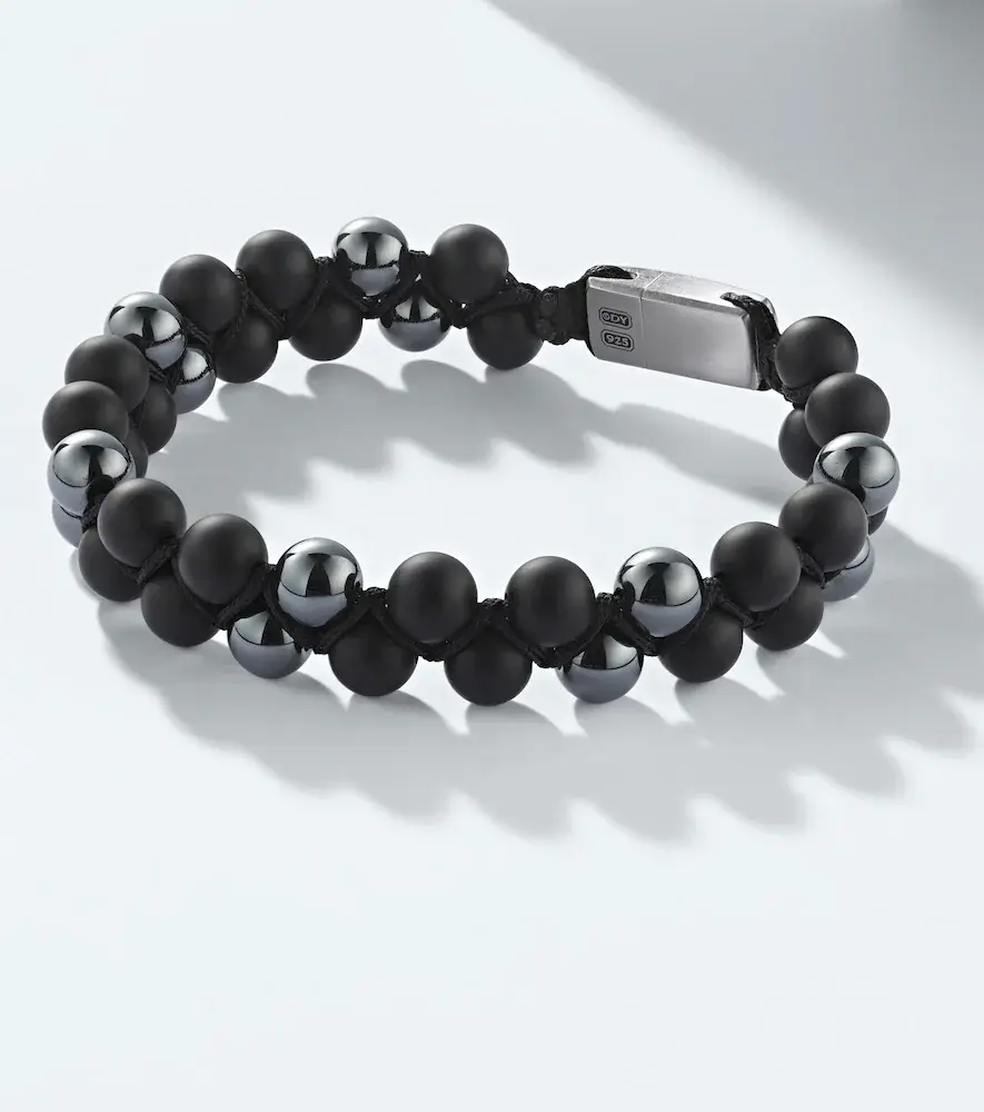 David Yurman Spiritual Beads sterling silver bracelet with onyx | Thumbnail 3 David Yurman Spiritual Beads sterling silver bracelet with onyx | Thumbnail 3