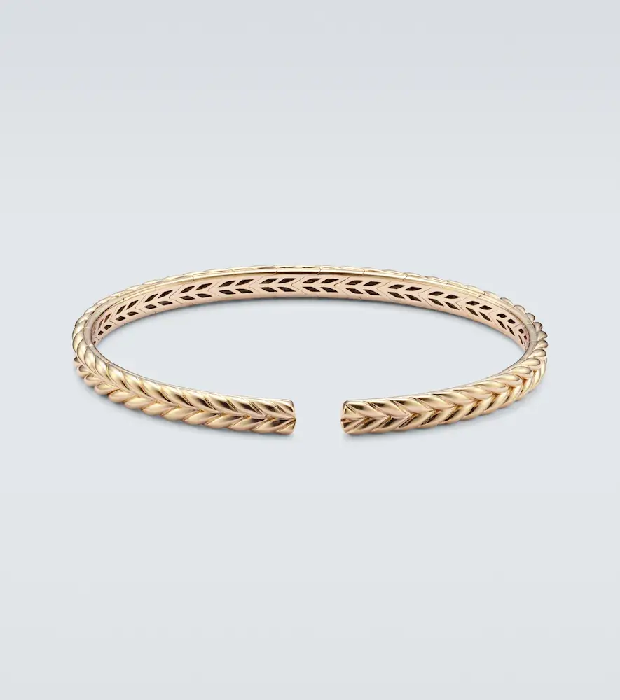 David Yurman Chevron 18kt gold cuff bracelet | Thumbnail 2 David Yurman Chevron 18kt gold cuff bracelet | Thumbnail 2
