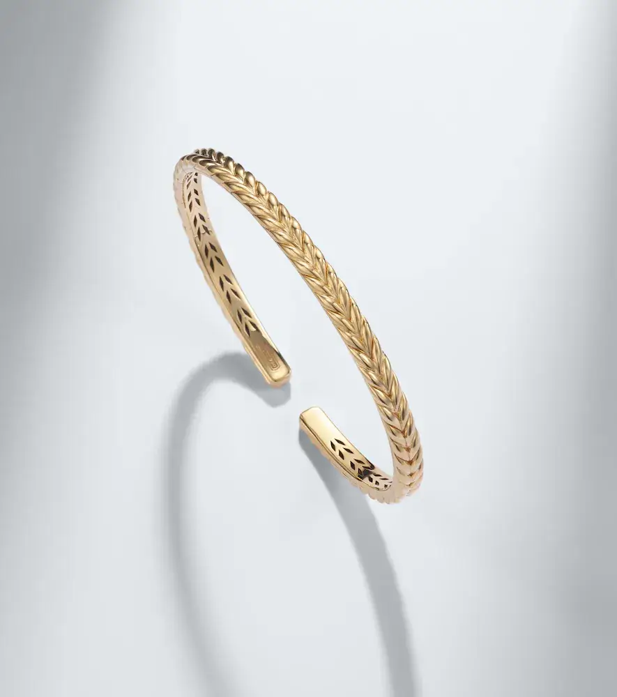 David Yurman Chevron 18kt gold cuff bracelet | Thumbnail 3 David Yurman Chevron 18kt gold cuff bracelet | Thumbnail 3